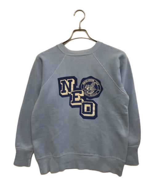 ArteX（アルテックス）ArteX (アルテックス) フロッキープリントラグランスウェット スカイブルー サイズ:Mの古着・服飾アイテム