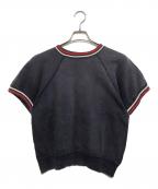 VINTAGEヴィンテージ）の古着「半袖スウェット」｜ブラック