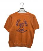 VINTAGEヴィンテージ）の古着「半袖スウェット」｜オレンジ