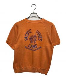 VINTAGE（ヴィンテージ）の古着「半袖スウェット」｜オレンジ