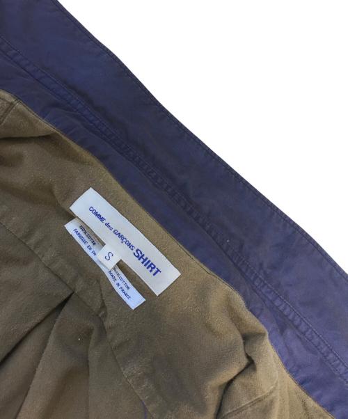 COMME des GARCONS SHIRT（コムデギャルソンシャツ）COMME des GARCONS SHIRT (コムデギャルソンシャツ) 裏起毛シャツ パープル サイズ:Sの古着・服飾アイテム