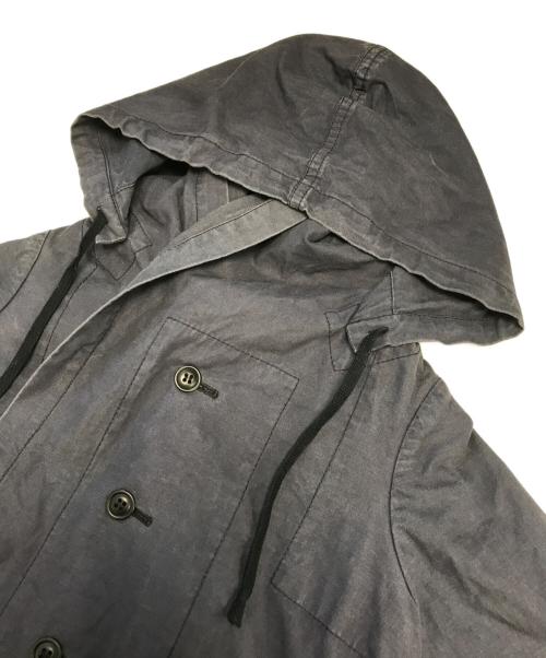 COMME des GARCONS COMME des GARCONS（コムデギャルソン コムデギャルソン）COMME des GARCONS COMME des GARCONS (コムデギャルソン コムデギャルソン) フーデット変形ジャケット ネイビー サイズ:XSの古着・服飾アイテム