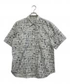 COMME des GARCONS SHIRTコムデギャルソンシャツ）の古着「インサイドアウト総柄S/Sシャツ」｜ブルー