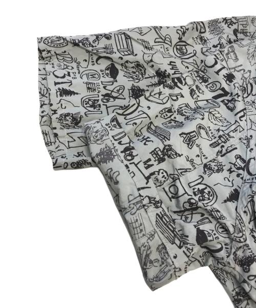 COMME des GARCONS SHIRT（コムデギャルソンシャツ）COMME des GARCONS SHIRT (コムデギャルソンシャツ) インサイドアウト総柄S/Sシャツ ブルー サイズ:表記なしの古着・服飾アイテム