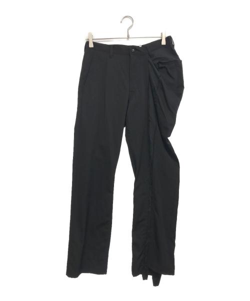 COMME des GARCONS（コムデギャルソン）COMME des GARCONS (コムデギャルソン) カットオフ異素材切替パンツ ブラック サイズ:Sの古着・服飾アイテム