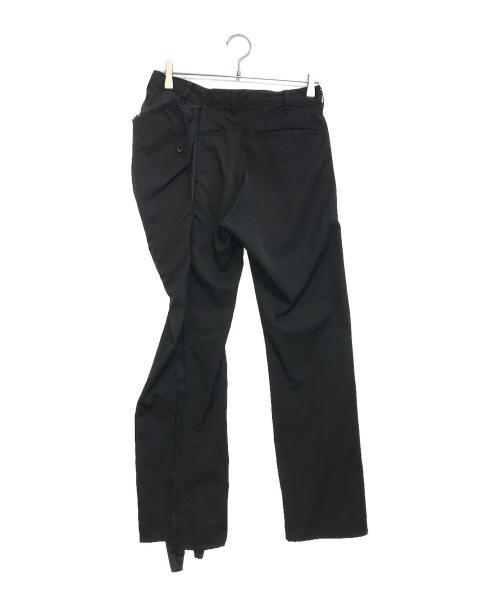 COMME des GARCONS（コムデギャルソン）COMME des GARCONS (コムデギャルソン) カットオフ異素材切替パンツ ブラック サイズ:Sの古着・服飾アイテム