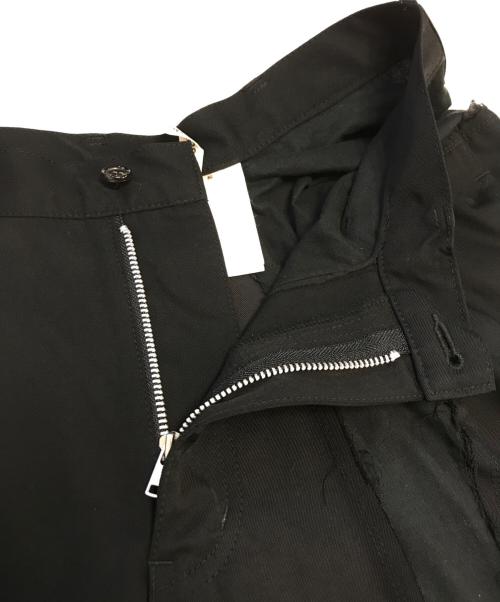 COMME des GARCONS（コムデギャルソン）COMME des GARCONS (コムデギャルソン) カットオフ異素材切替パンツ ブラック サイズ:Sの古着・服飾アイテム