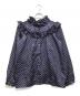 COMME des GARCONS GIRL（コムデギャルソンガール）の古着「ドットフリルブラウス」｜パープル