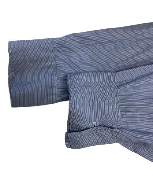 COMME des GARCONS SHIRT（コムデギャルソンシャツ）COMME des GARCONS SHIRT (コムデギャルソンシャツ) 襟切替ストライプシャツ ブルー サイズ:Mの古着・服飾アイテム