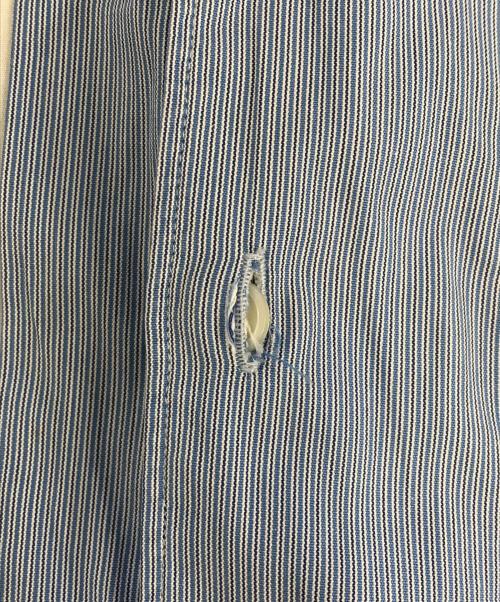 COMME des GARCONS SHIRT（コムデギャルソンシャツ）COMME des GARCONS SHIRT (コムデギャルソンシャツ) 襟切替ストライプシャツ ブルー サイズ:Mの古着・服飾アイテム