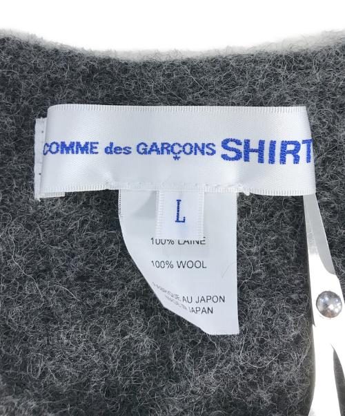 COMME des GARCONS SHIRT（コムデギャルソンシャツ）COMME des GARCONS SHIRT (コムデギャルソンシャツ) ニットベスト グレー サイズ:Lの古着・服飾アイテム