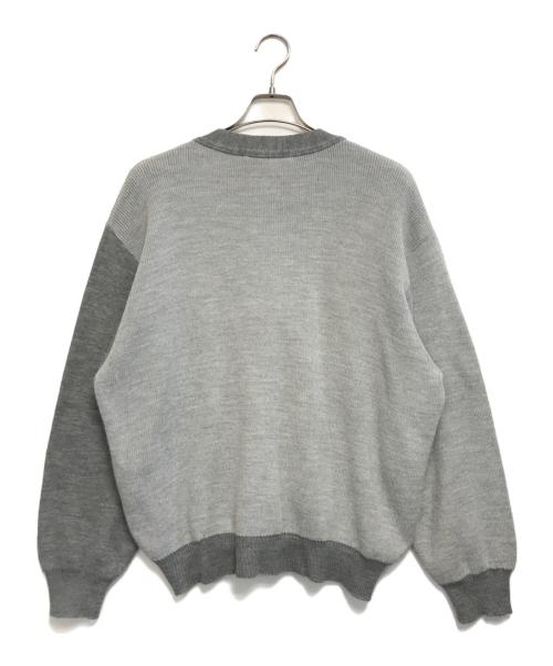 COMME des GARCONS SHIRT（コムデギャルソンシャツ）COMME des GARCONS SHIRT (コムデギャルソンシャツ) 3トーンニットカーディガン グレー サイズ:Xの古着・服飾アイテム