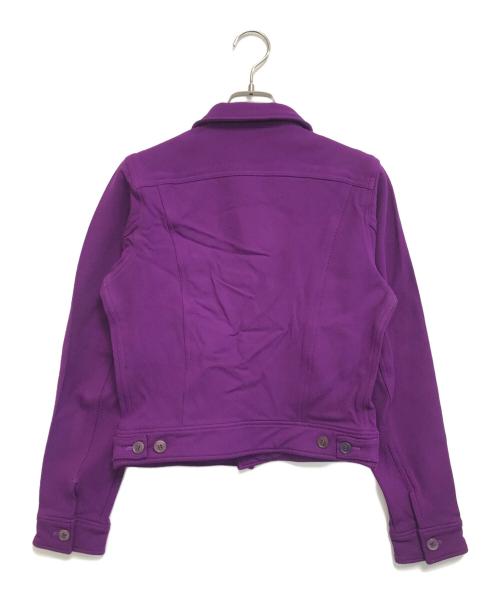 COMME des GARCONS COMME des GARCONS（コムデギャルソン コムデギャルソン）COMME des GARCONS COMME des GARCONS (コムデギャルソン コムデギャルソン) スパンコールトラッカージャケット パープル サイズ:Sの古着・服飾アイテム