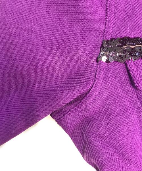 COMME des GARCONS COMME des GARCONS（コムデギャルソン コムデギャルソン）COMME des GARCONS COMME des GARCONS (コムデギャルソン コムデギャルソン) スパンコールトラッカージャケット パープル サイズ:Sの古着・服飾アイテム