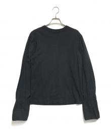 DRIES VAN NOTEN（ドリスヴァンノッテン）の古着「袖切替カットソー」｜ブラック