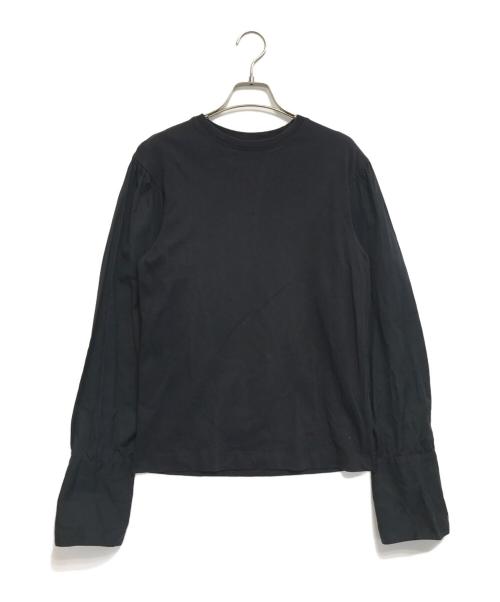 DRIES VAN NOTEN（ドリスヴァンノッテン）DRIES VAN NOTEN (ドリスヴァンノッテン) 袖切替カットソー ブラック サイズ:表記なしの古着・服飾アイテム