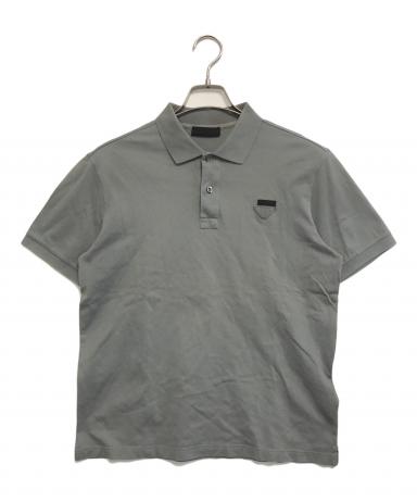 中古・古着通販】PRADA (プラダ) トライアングルロゴ 半袖ポロシャツ