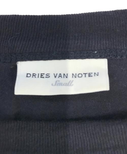 DRIES VAN NOTEN（ドリスヴァンノッテン）DRIES VAN NOTEN (ドリスヴァンノッテン) カモフラ切替ラグランカットソー ネイビー サイズ:Sの古着・服飾アイテム