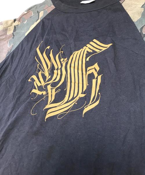 DRIES VAN NOTEN（ドリスヴァンノッテン）DRIES VAN NOTEN (ドリスヴァンノッテン) カモフラ切替ラグランカットソー ネイビー サイズ:Sの古着・服飾アイテム