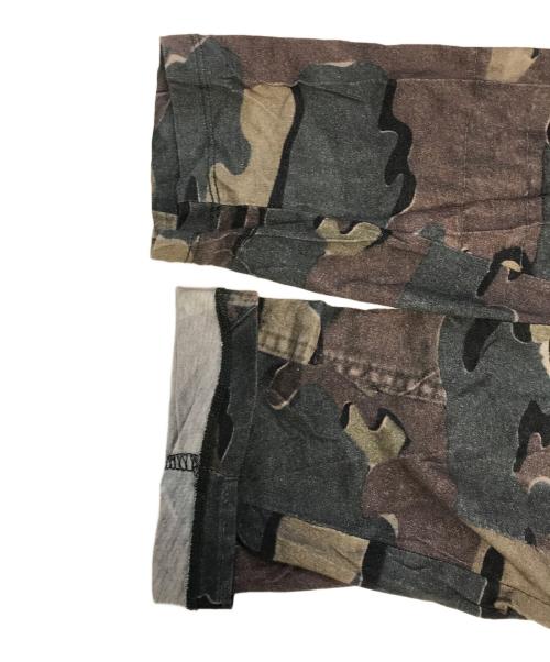 DRIES VAN NOTEN（ドリスヴァンノッテン）DRIES VAN NOTEN (ドリスヴァンノッテン) カモフラ切替ラグランカットソー ネイビー サイズ:Sの古着・服飾アイテム