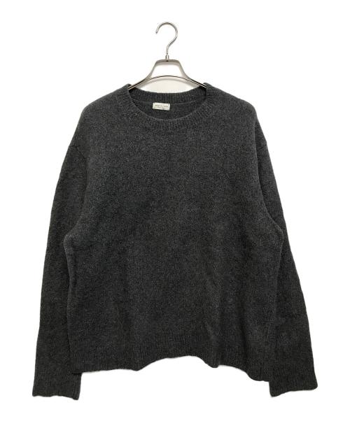 DRIES VAN NOTEN（ドリスヴァンノッテン）DRIES VAN NOTEN (ドリスヴァンノッテン) カシミヤウールオーバーサイズニット グレー サイズ:XLの古着・服飾アイテム