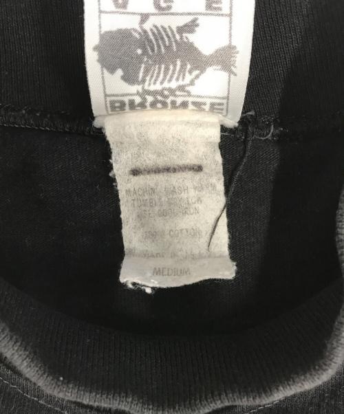 BRONZE AGE（ブロンズエイジ）BRONZE AGE (ブロンズエイジ) 両面プリントモックネック長袖Tシャツ ブラック サイズ:MEDIUMの古着・服飾アイテム