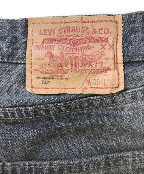 LEVI'S（リーバイス）LEVI'S (リーバイス) 501先染めブラックデニム ブラック サイズ:Ｗ38 Ｌ36の古着・服飾アイテム