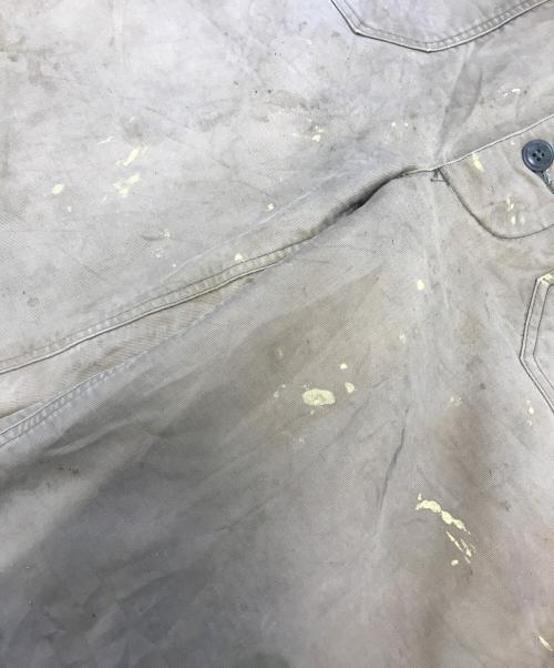 VINTAGE MILITARY（ヴィンテージ ミリタリー）VINTAGE MILITARY (ヴィンテージ ミリタリー) U'S NAVY DECK PANTS ベージュ サイズ:SMALLの古着・服飾アイテム