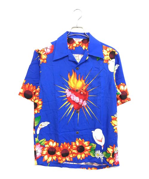 SENSHI（セイシン）SENSHI (セイシン) アロハシャツ ブルー サイズ:Ｍの古着・服飾アイテム