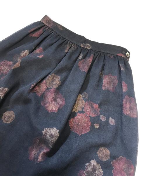 tricot COMME des GARCONS（トリココムデギャルソン）tricot COMME des GARCONS (トリココムデギャルソン) 90's 総柄スカート ブラック サイズ:Sの古着・服飾アイテム