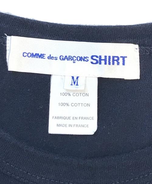COMME des GARCONS SHIRT（コムデギャルソンシャツ）COMME des GARCONS SHIRT (コムデギャルソンシャツ) ロングスリーブカットソー ネイビー サイズ:Mの古着・服飾アイテム