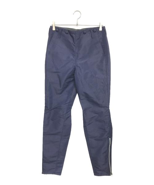 Jean Paul Gaultier homme（ジャンポールゴルチェオム）Jean Paul Gaultier homme (ジャンポールゴルチェオム) 裾ジップナイロンパン ネイビー サイズ:48の古着・服飾アイテム