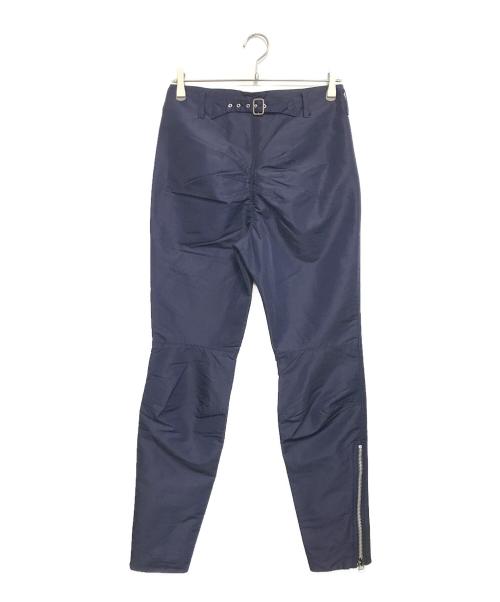 Jean Paul Gaultier homme（ジャンポールゴルチェオム）Jean Paul Gaultier homme (ジャンポールゴルチェオム) 裾ジップナイロンパン ネイビー サイズ:48の古着・服飾アイテム