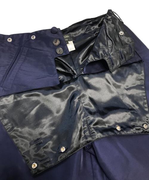 Jean Paul Gaultier homme（ジャンポールゴルチェオム）Jean Paul Gaultier homme (ジャンポールゴルチェオム) 裾ジップナイロンパン ネイビー サイズ:48の古着・服飾アイテム
