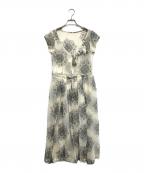 COMME des GARCONS COMME des GARCONSコムデギャルソン コムデギャルソン）の古着「ノースリーブ花柄ワンピース」｜アイボリー