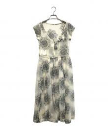 COMME des GARCONS COMME des GARCONS（コムデギャルソン コムデギャルソン）の古着「ノースリーブ花柄ワンピース」｜アイボリー