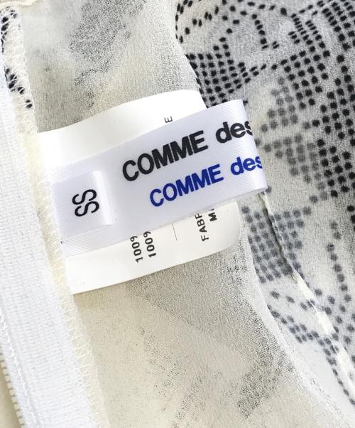COMME des GARCONS COMME des GARCONS（コムデギャルソン コムデギャルソン）COMME des GARCONS COMME des GARCONS (コムデギャルソン コムデギャルソン) ノースリーブ花柄ワンピース アイボリー サイズ:SSの古着・服飾アイテム