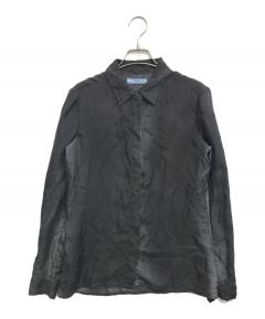 中古・古着通販】PRADA (プラダ) 半袖シャツ ネイビー サイズ:M