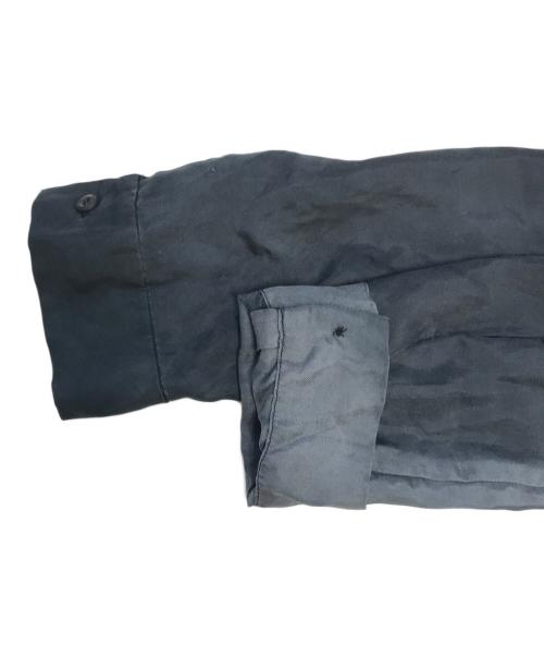 PRADA（プラダ）PRADA (プラダ) グラデーションデザインシルクシャツ ブラック サイズ:40の古着・服飾アイテム