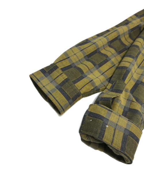 KANEMASA PHIL.（カネマサフィル）KANEMASA PHIL. (カネマサフィル) Exclusive36GWoolCheckShirts イエロー サイズ:Mの古着・服飾アイテム