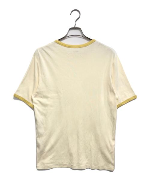 BISOWN（ビソウン）BISOWN (ビソウン) TRIM Tシャツ アイボリー×イエロー サイズ:4の古着・服飾アイテム