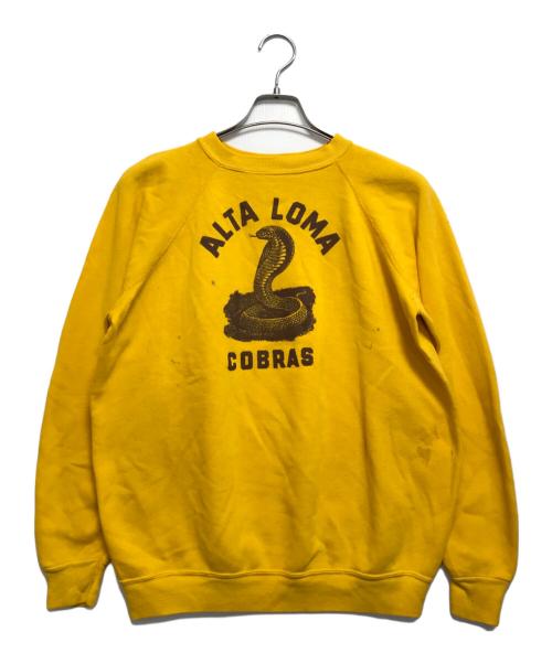 collegiate pacfic（カレッジエイト パシフィック）collegiate pacfic (カレッジエイト パシフィック) ラグランスウェット イエロー サイズ:表記なしの古着・服飾アイテム