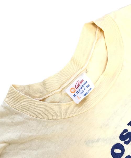 canada jam（カナダ ジャム）canada jam (カナダ ジャム) 染込みプリントTシャツ イエロー サイズ:表記なしの古着・服飾アイテム