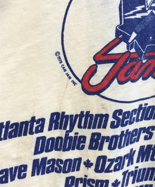 canada jam（カナダ ジャム）canada jam (カナダ ジャム) 染込みプリントTシャツ イエロー サイズ:表記なしの古着・服飾アイテム