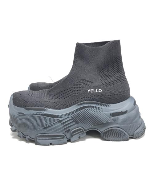 YELLO（イエロ）YELLO (イエロ) GRAUWAL SHORT BOOTS グレー サイズ:Lの古着・服飾アイテム
