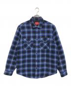 SUPREMEシュプリーム）の古着「Arc Logo Flannel Shirt」｜ブルー