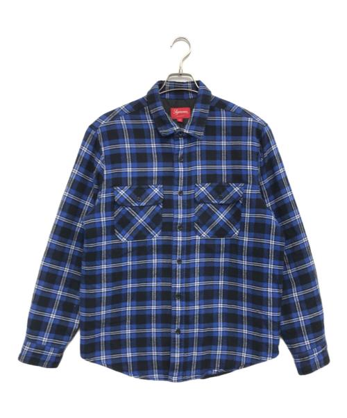 SUPREME（シュプリーム）SUPREME (シュプリーム) Arc Logo Flannel Shirt ブルー サイズ:Mの古着・服飾アイテム