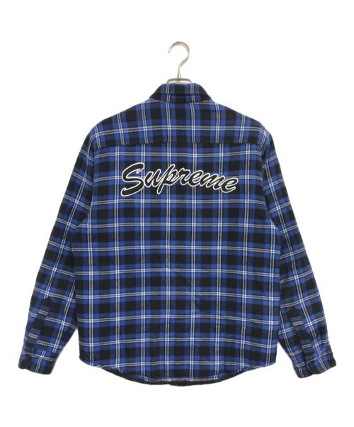 SUPREME（シュプリーム）SUPREME (シュプリーム) Arc Logo Flannel Shirt ブルー サイズ:Mの古着・服飾アイテム