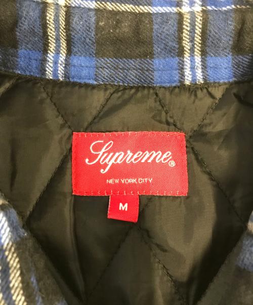SUPREME（シュプリーム）SUPREME (シュプリーム) Arc Logo Flannel Shirt ブルー サイズ:Mの古着・服飾アイテム