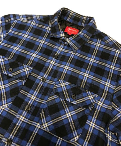 SUPREME（シュプリーム）SUPREME (シュプリーム) Arc Logo Flannel Shirt ブルー サイズ:Mの古着・服飾アイテム